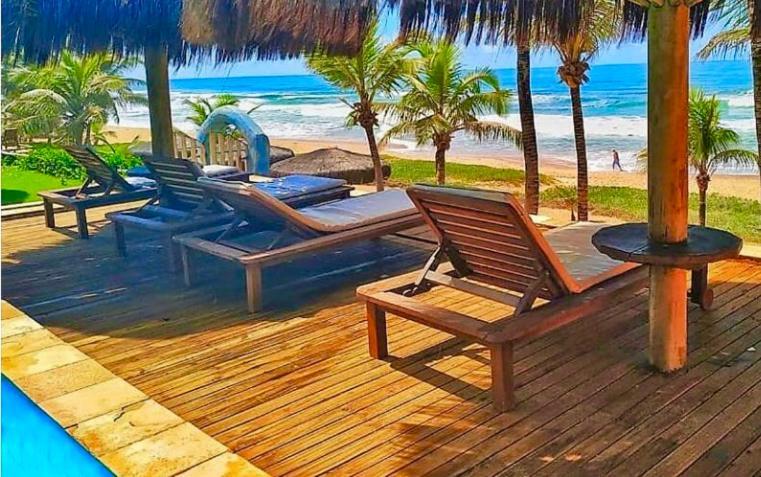 Pousada Luar da Praia Imbassai Bagian luar foto